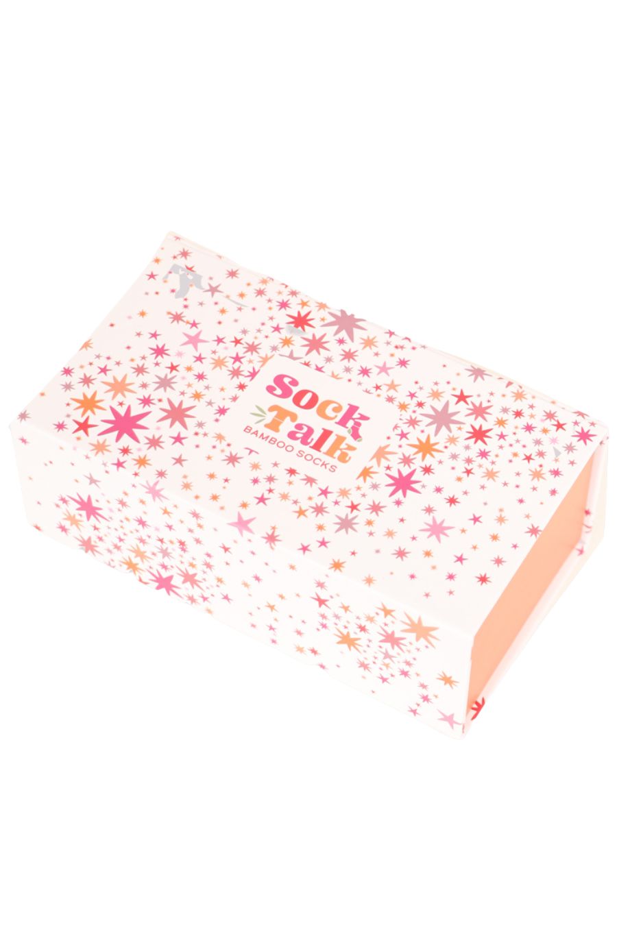 Sock Trio Gift Wrap - Cream/Pink, Stars