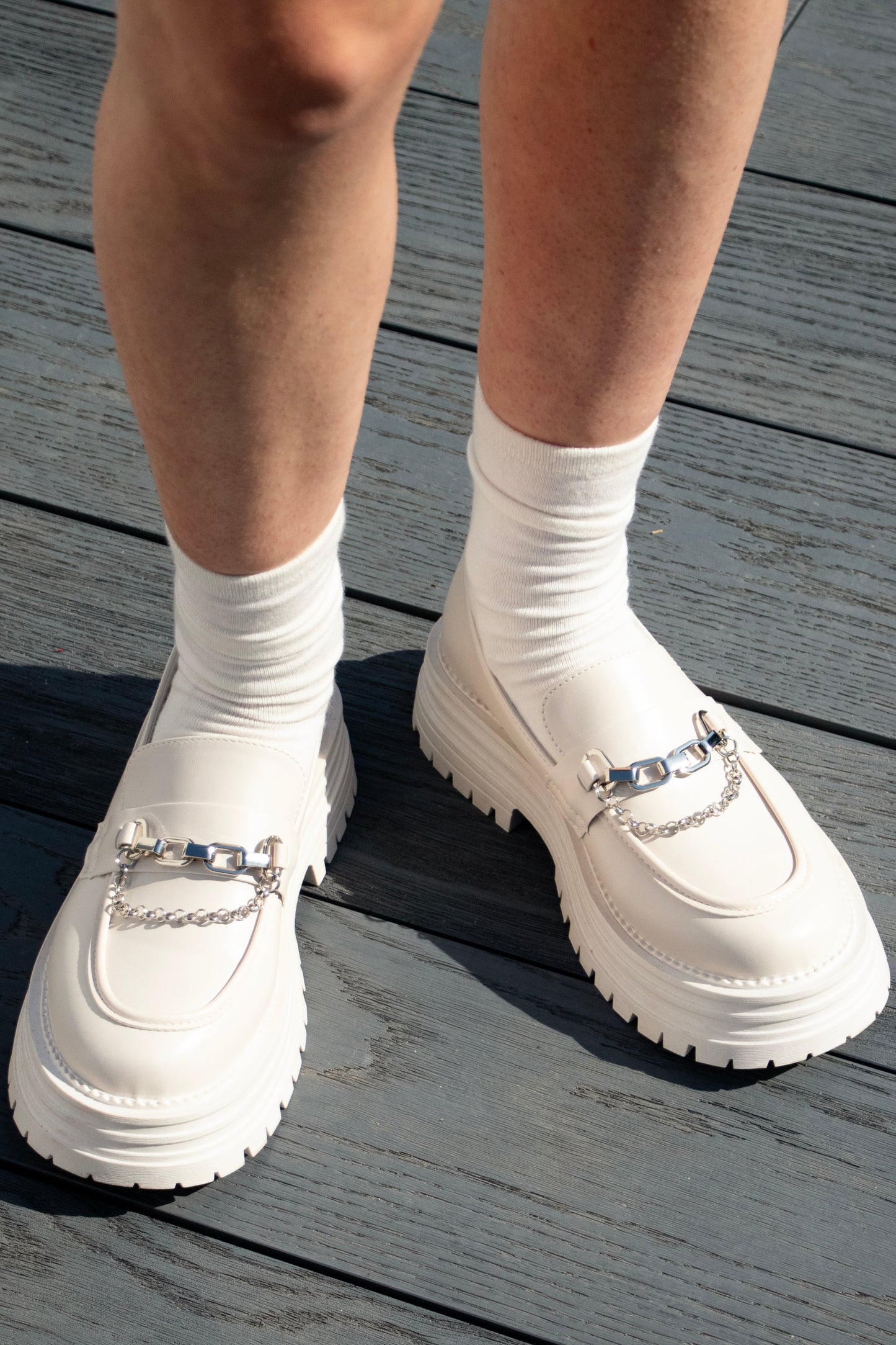 Women's Solid Bamboo Socks - White