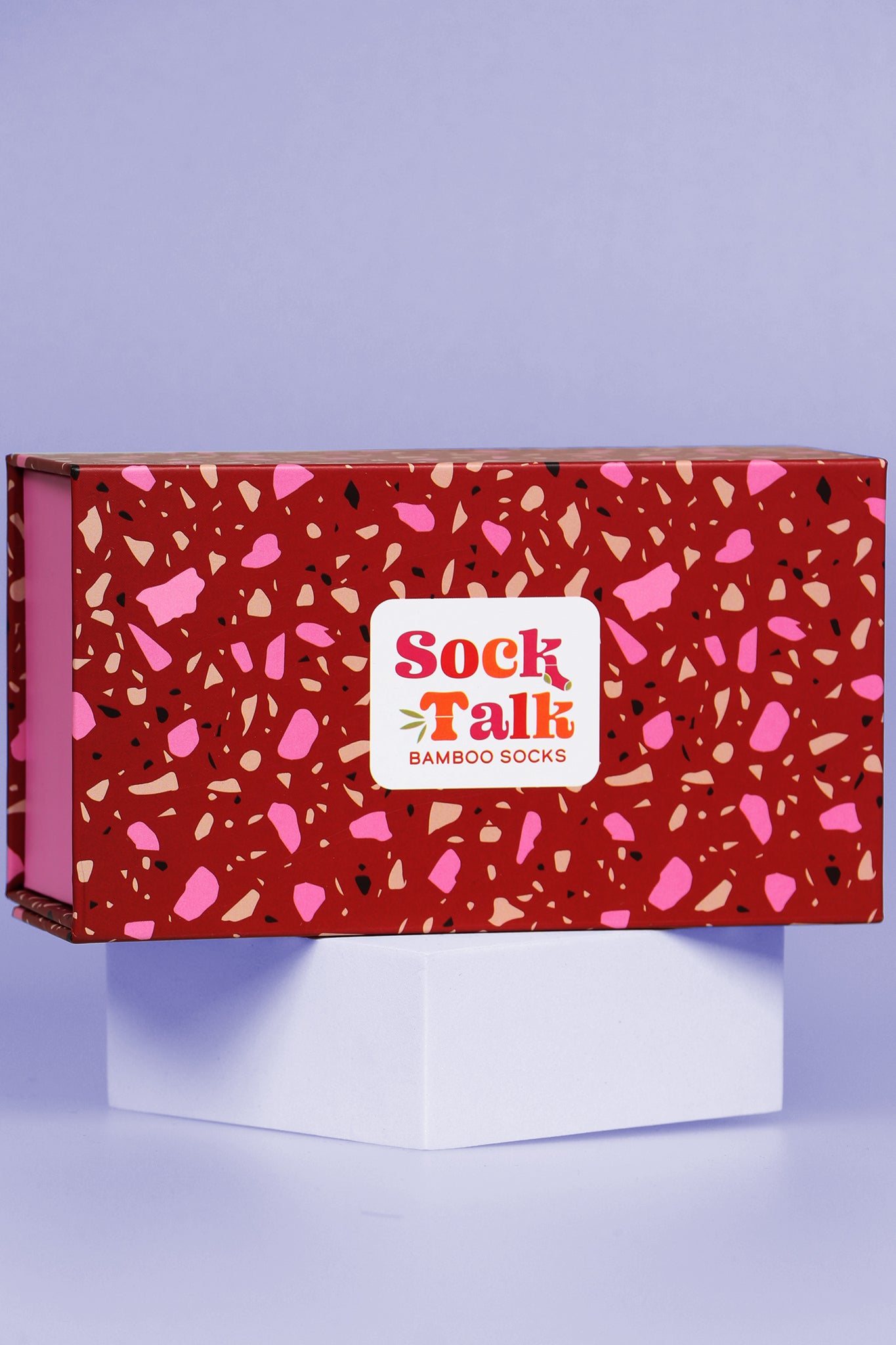 Women's Bamboo Dog Socks Dalmatian Spots Print Gift Box Set