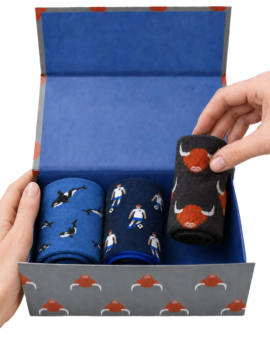 Create Your Own Gift Box - Mens Bamboo Crew Socks