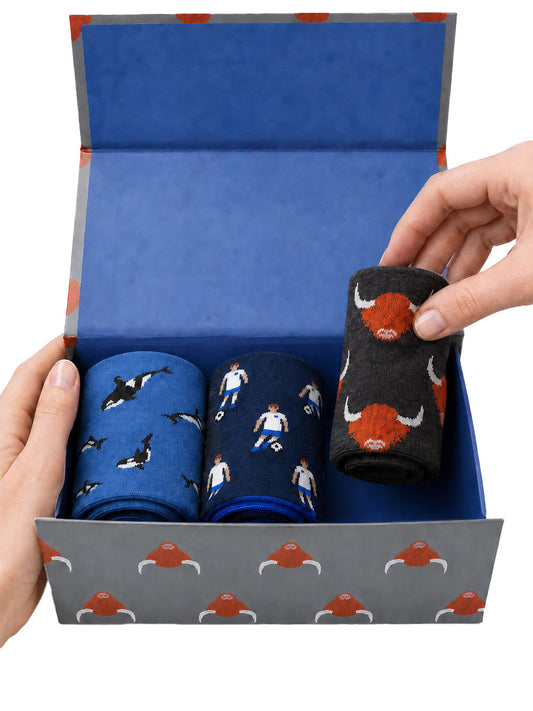 Create Your Own Gift Box - Mens Bamboo Crew Socks