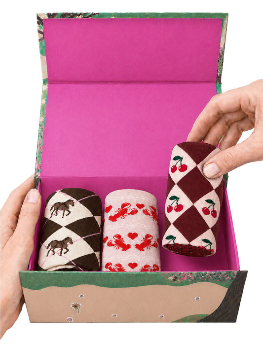 Create Your Own Gift Box - Women's Bamboo Crew Socks