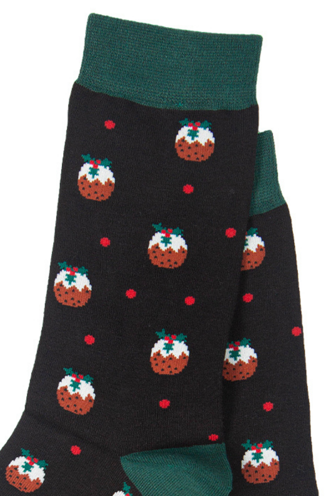 close up of the christmas pudding print