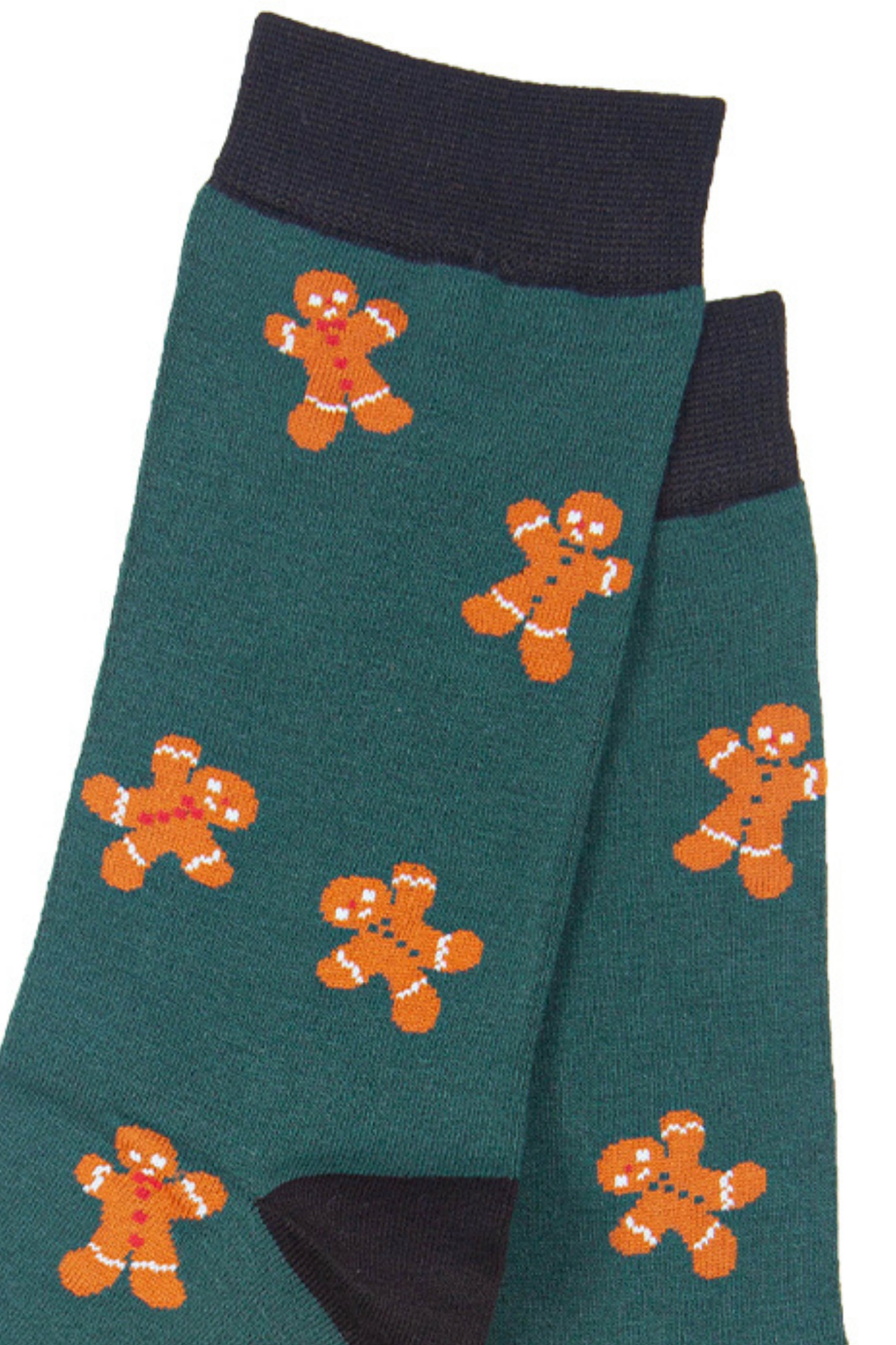 close up of the gingerbread men pattern