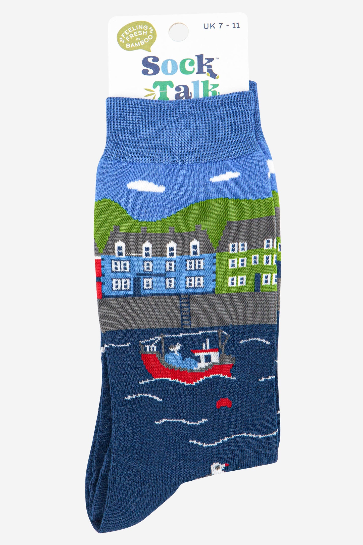 mens fishing village bamboo socks uk size 7-11