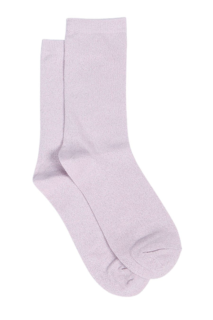 pink ankle socks with an all over silver glitter shimmer
