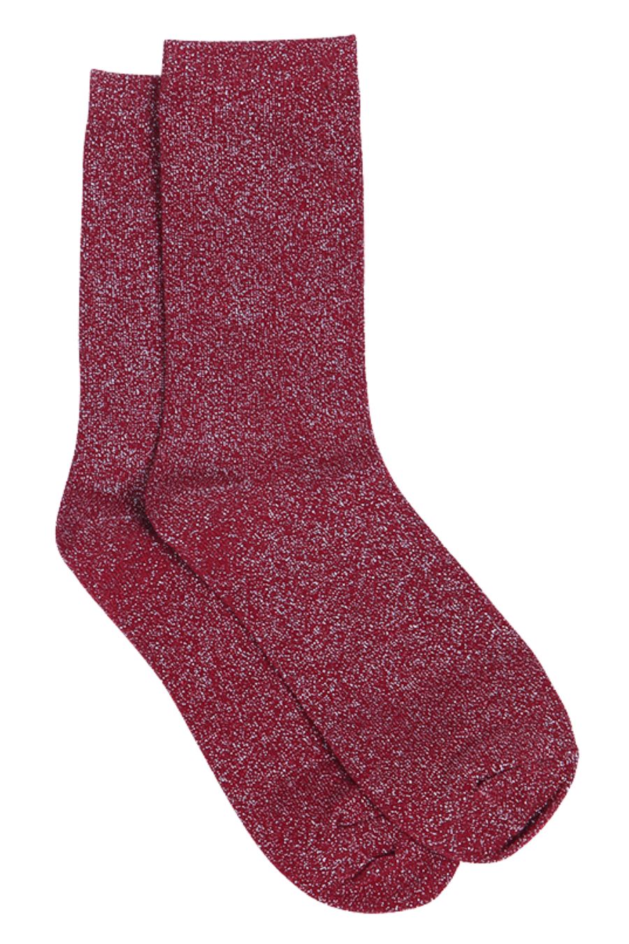 fuchsia pink ankle socks with an all over silver glitter shimmer