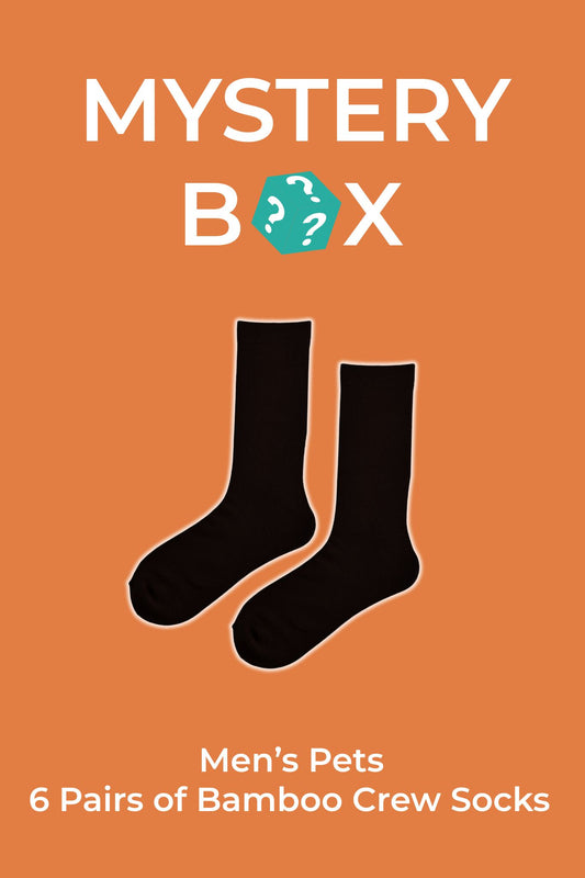Men's Bamboo Crew Socks Mystery Box - Multi, Pets