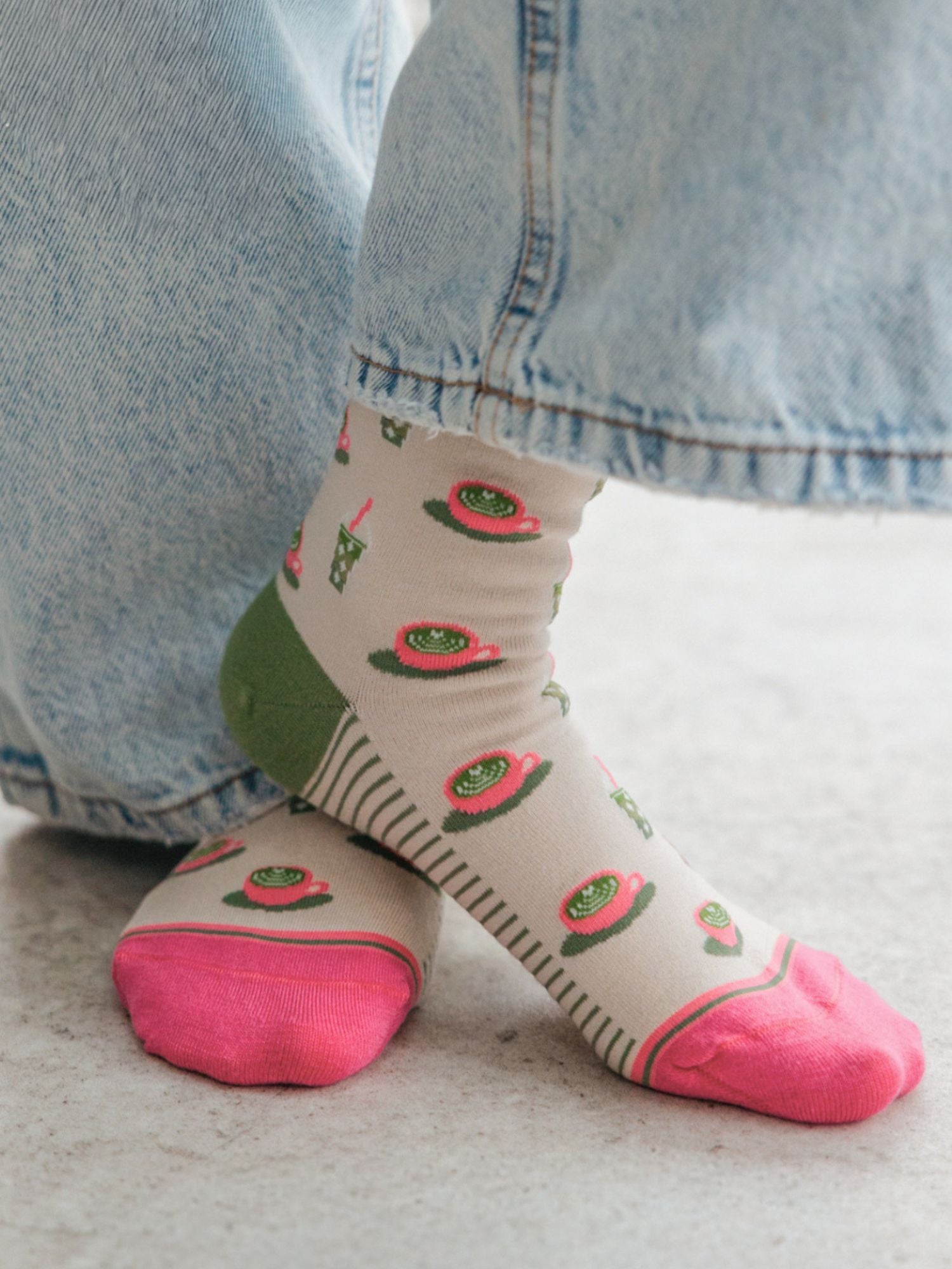Matcha-Tea-Bamboo-Socks-in-Cream