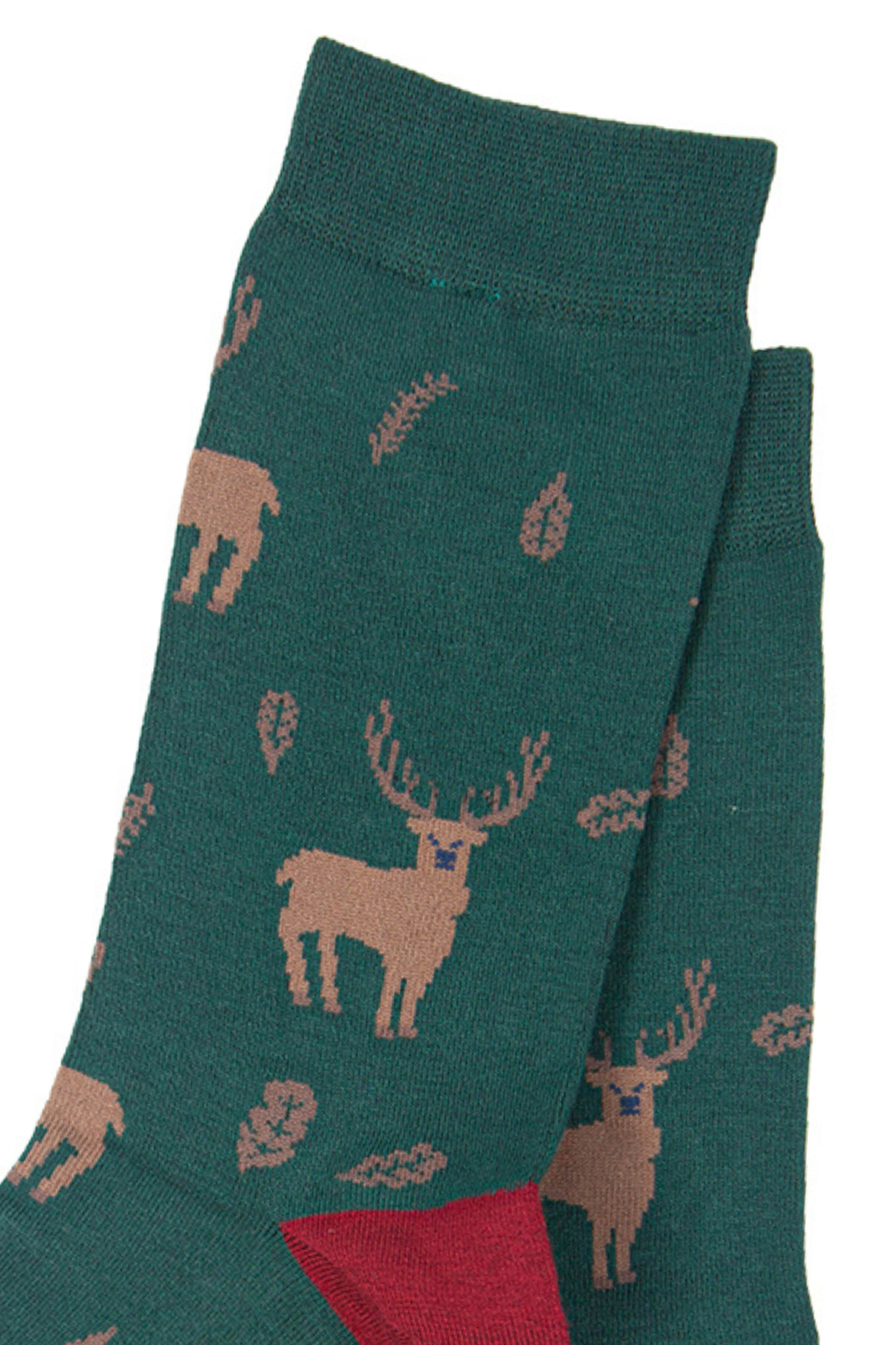 close up of the stag pattern, stags are light brown