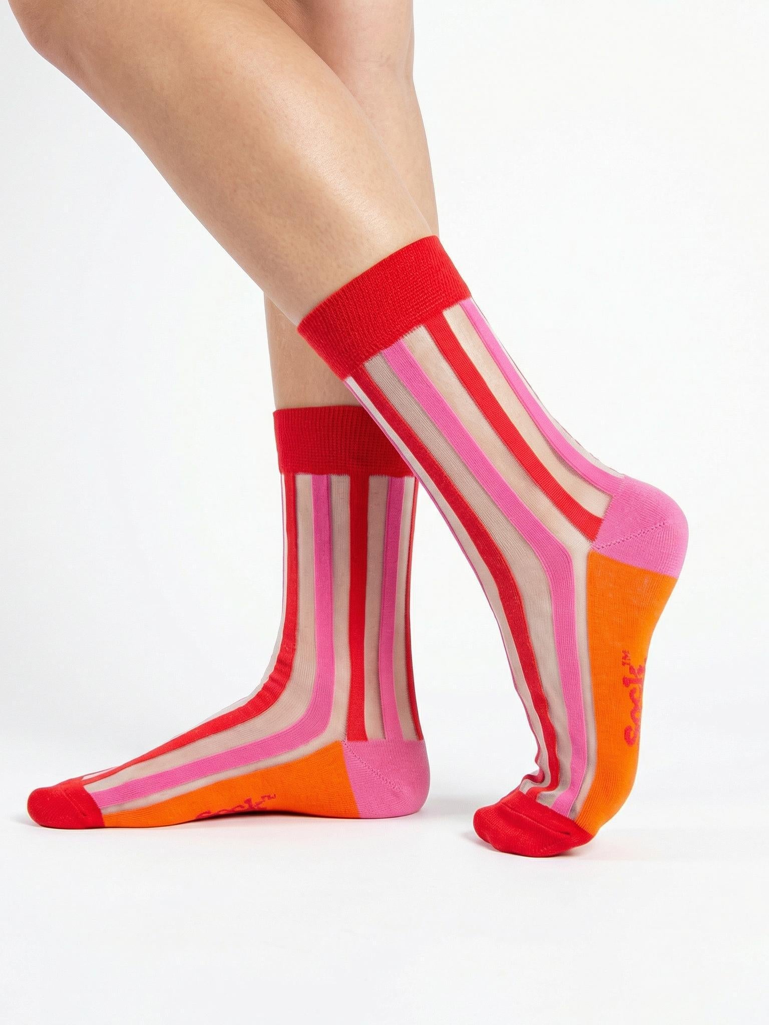 Stripe-Sheer-and-Combed-Cotton-in-Red/Orange