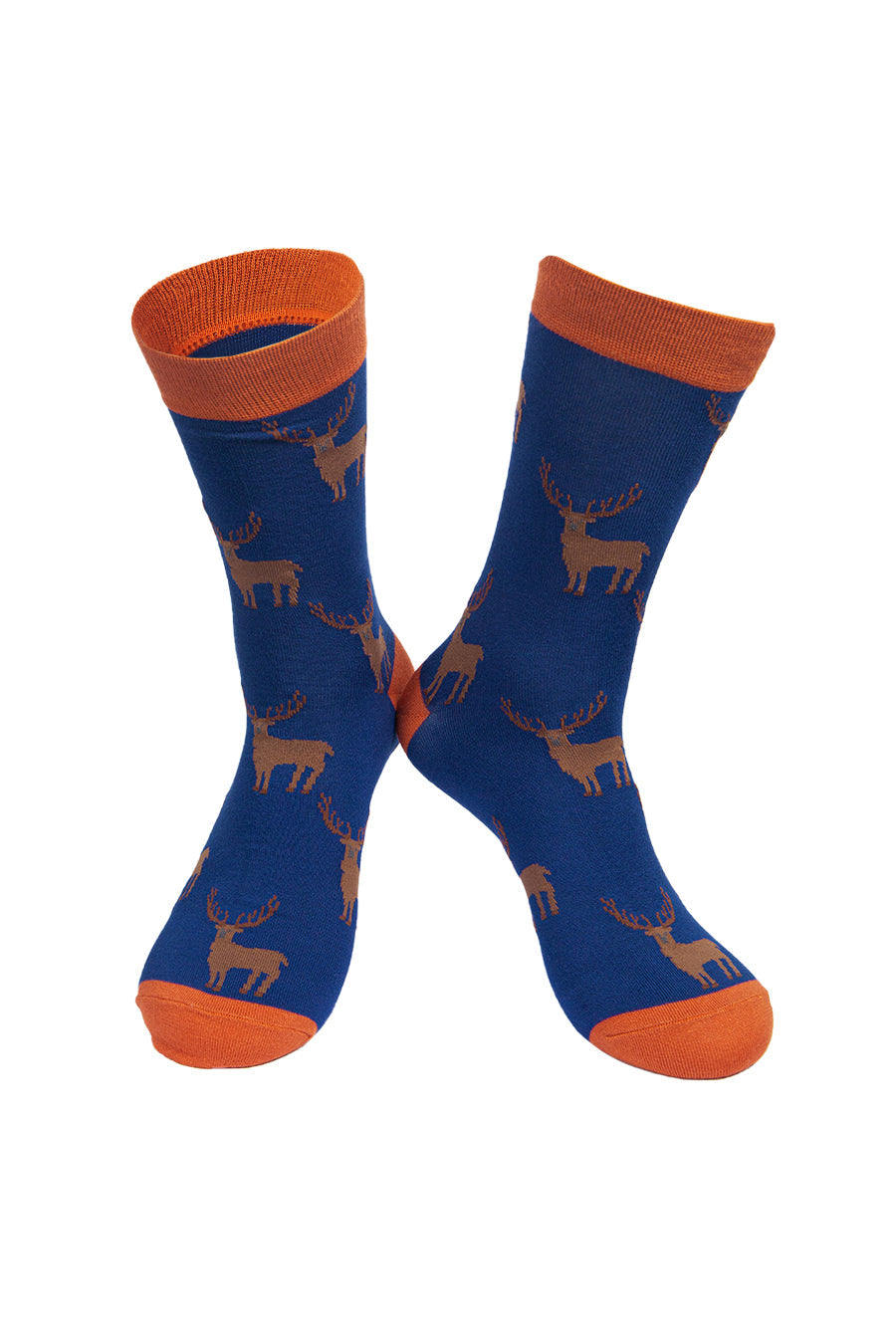 Mens Bamboo Socks Stag Pheasant Woodland Animal Novelty Socks Gift Box Set