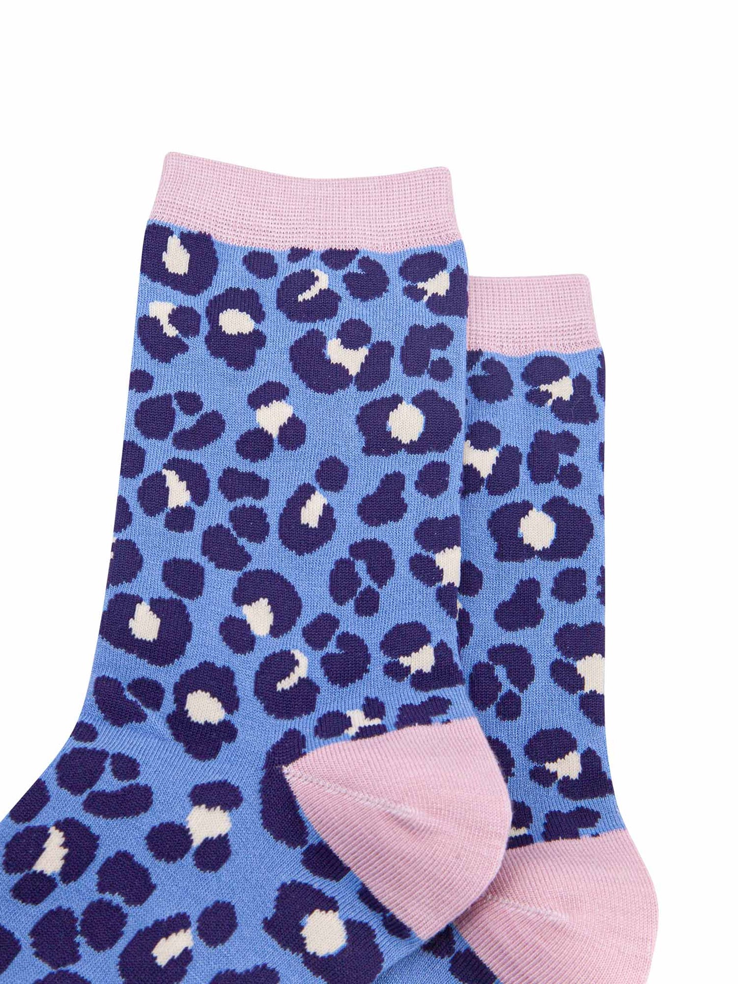 purple, pink leopard print bamboo socks