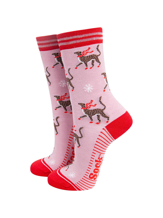 womens-bamboo-socks-pink-red-winter-cheetah-big-cats