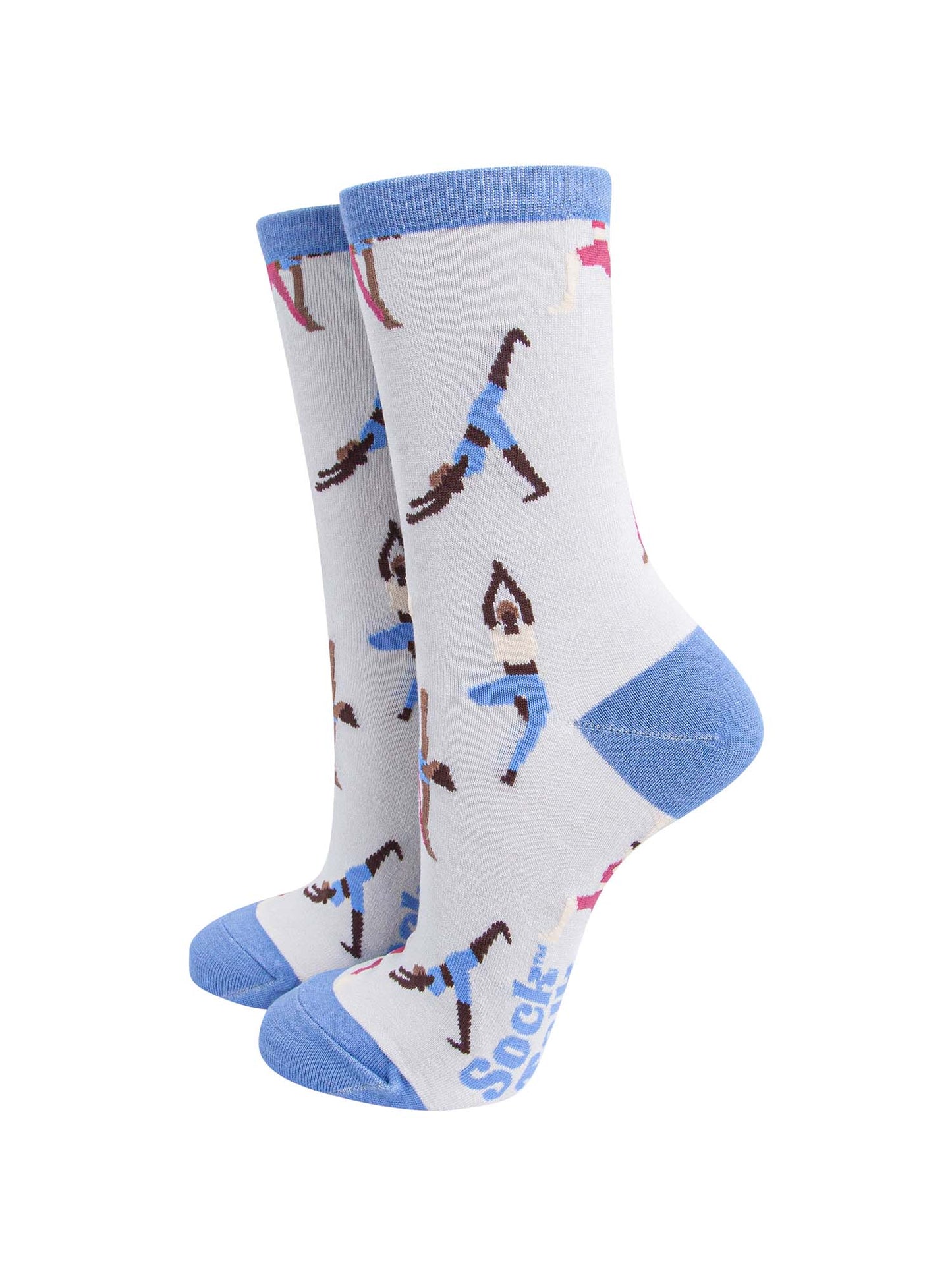 Yoga Bamboo Socks in Light Grey