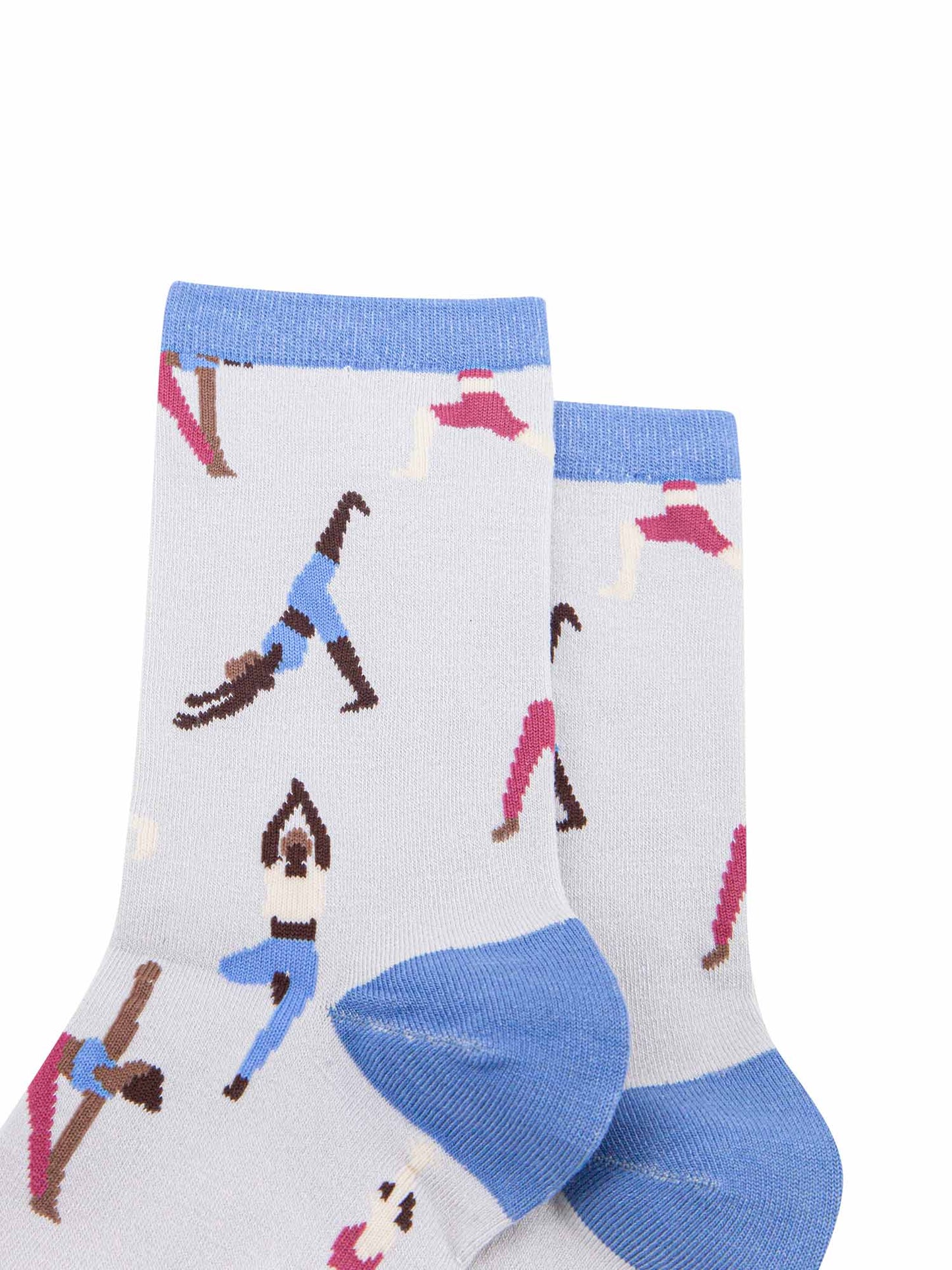 Yoga Bamboo Socks in Light Grey