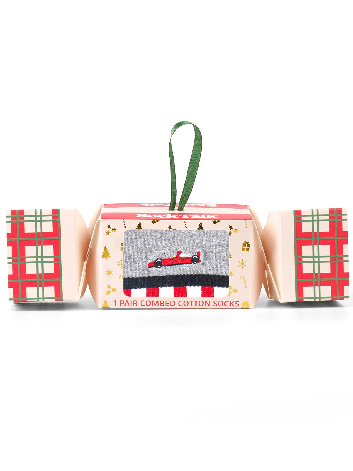 Racecar-Embroidered-Combed-Cotton-Crew-Socks-Christmas-Cracker-Gift-Box-in-Grey-Marl
