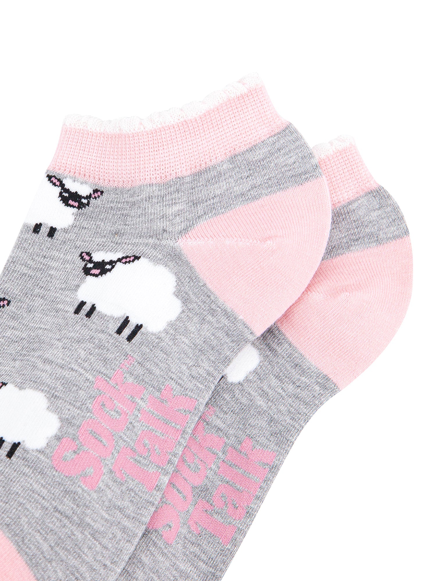 Sheep-Bamboo-Trainer-Socks-in-Grey-Marl-Closeup