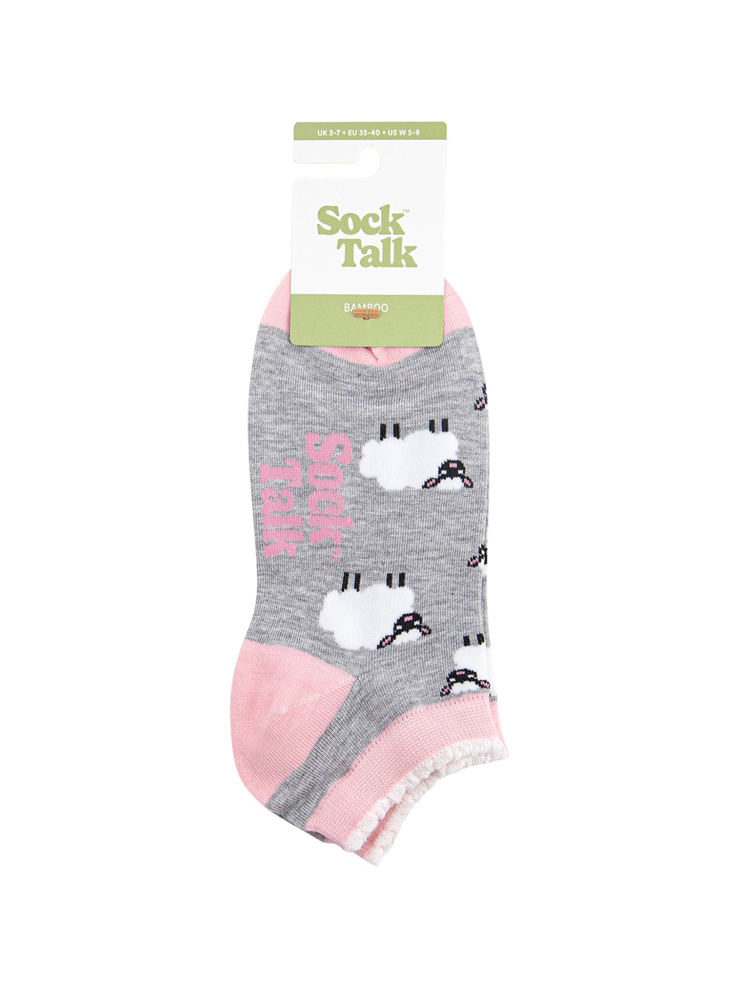 Sheep-Bamboo-Trainer-Socks-in-Grey-Marl-In-Packaging