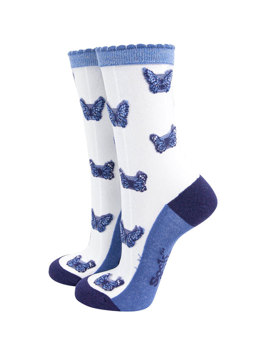 Butterflies-Combed-Cotton-Sheer-Pop-Socks-in-Blue-Mannequin