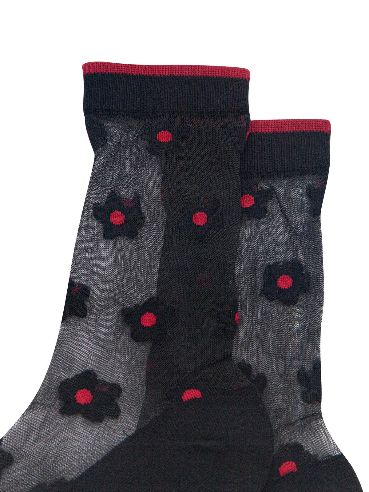 Daisy-Sheer-Socks-in-Black-Close-Up
