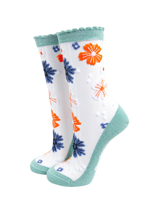 Bold-Floral-Combed-Cotton-Sheer-Pop-Socks-in-Sage-Green-Mannequin