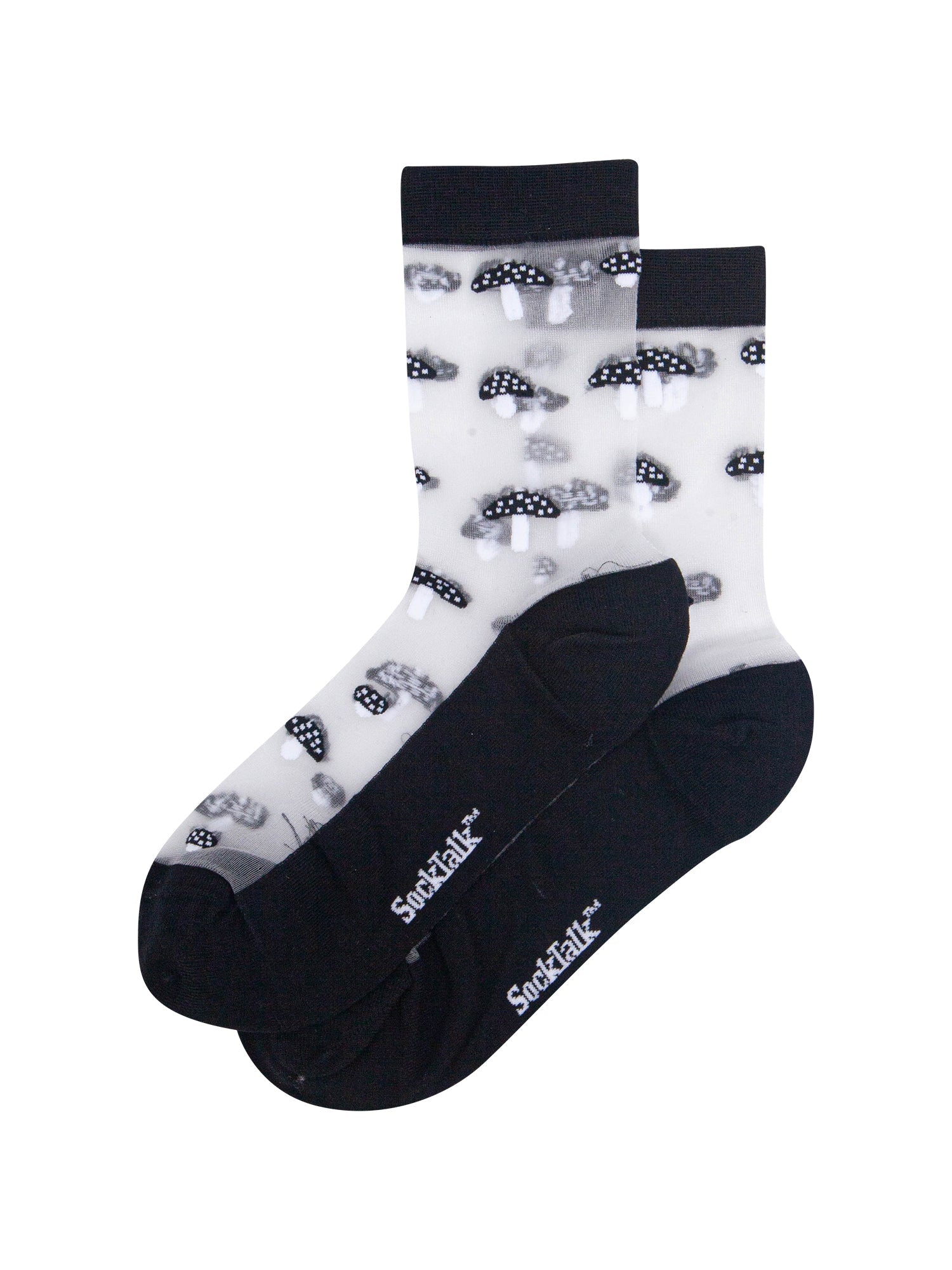 Toadstools-Sheer-Socks-in-Black-Laid-Flat