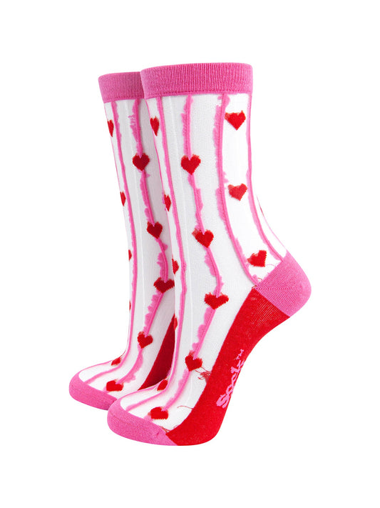 Hearts-Stripes-Combed-Cotton-Sheer-Pop-Socks-in-Pink/Red-Mannequin