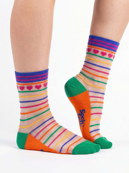 Hearts-Rainbow-Stripes-Combed-Cotton-Sheer-Pop-Socks
