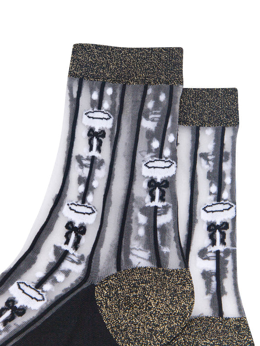 Champagne-Glass-Sheer-Socks-in-Black/Gold-Close-Up