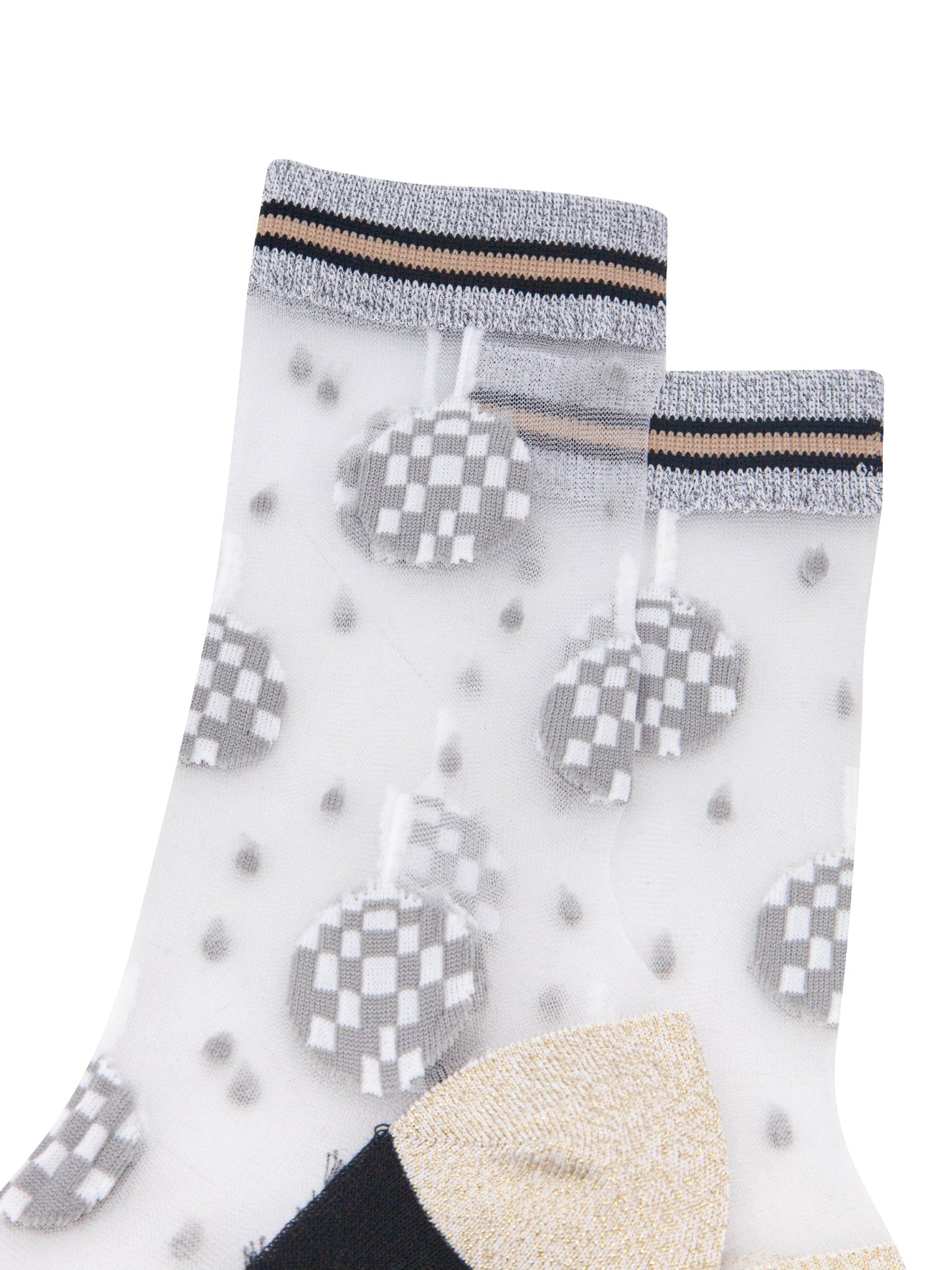 Disco-Ball-Sheer-Socks-in-Silver/Gold-Close-Up