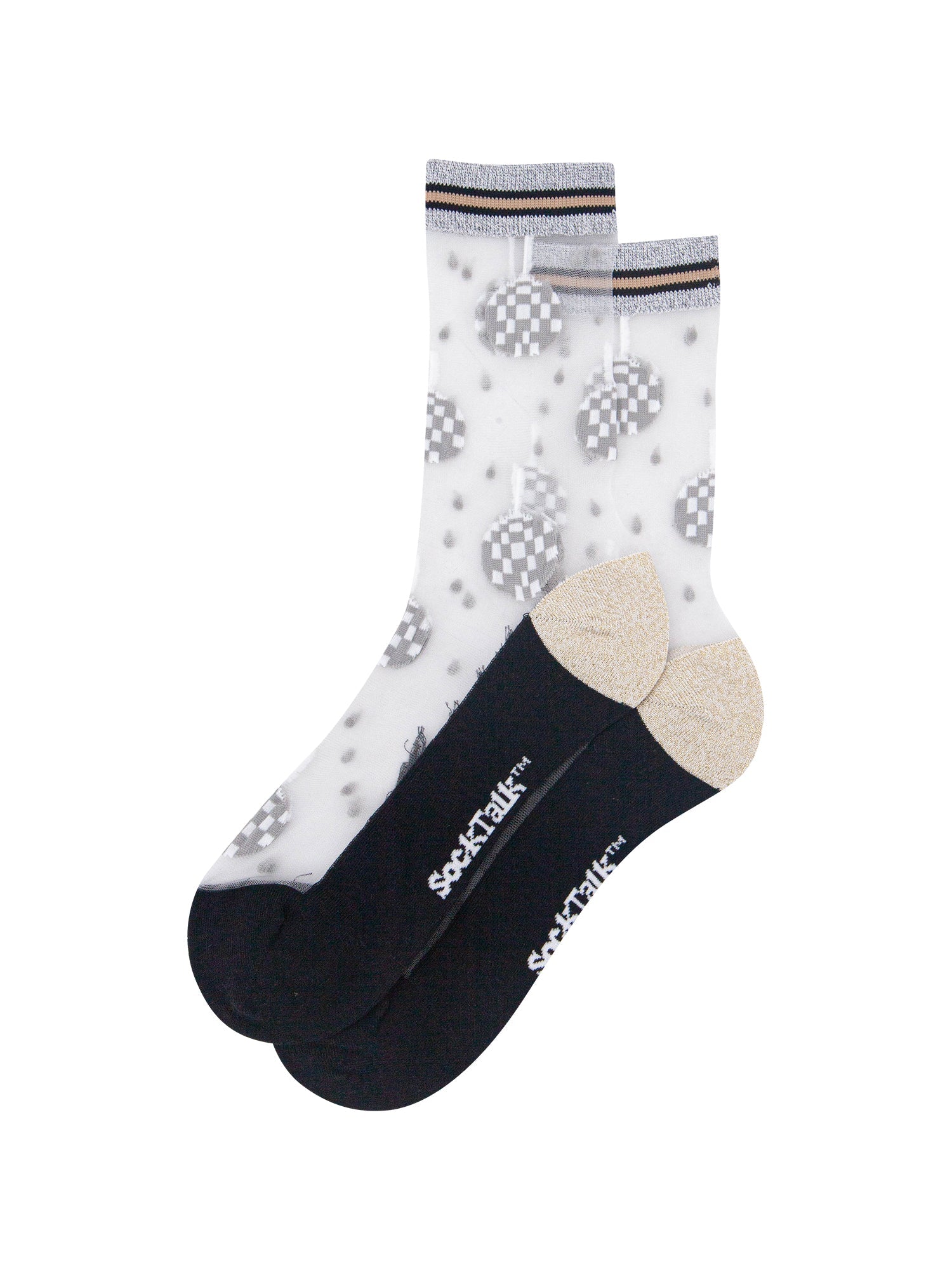 Disco-Ball-Sheer-Socks-in-Silver/Gold-Laid-Flat