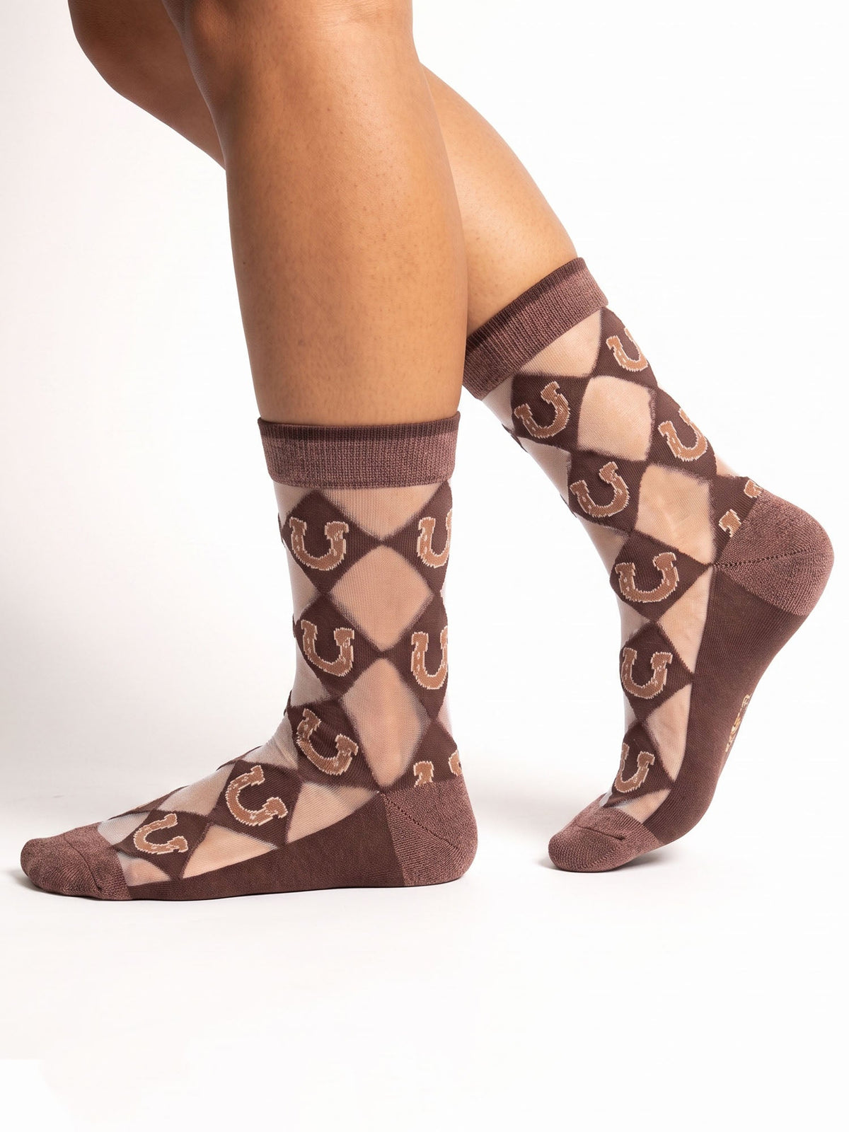 Horseshoe-Sheer-Socks-in-Brown