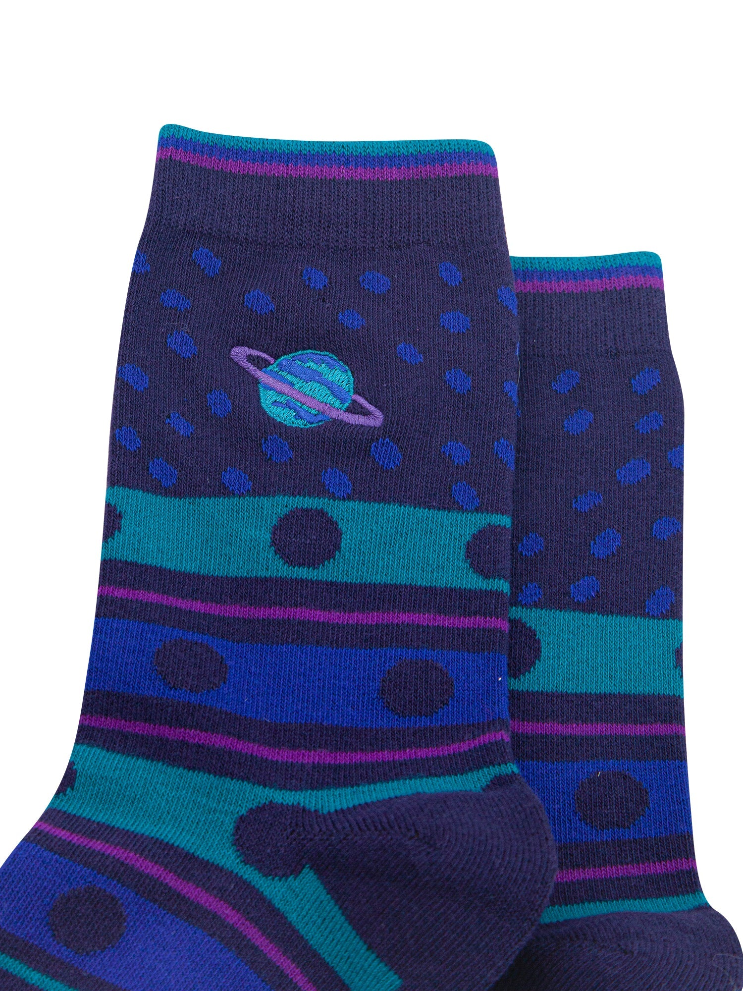 Planet-Combed-Cotton-Pattern-Embroidered-Socks-in-Navy-Blue-Close-Up