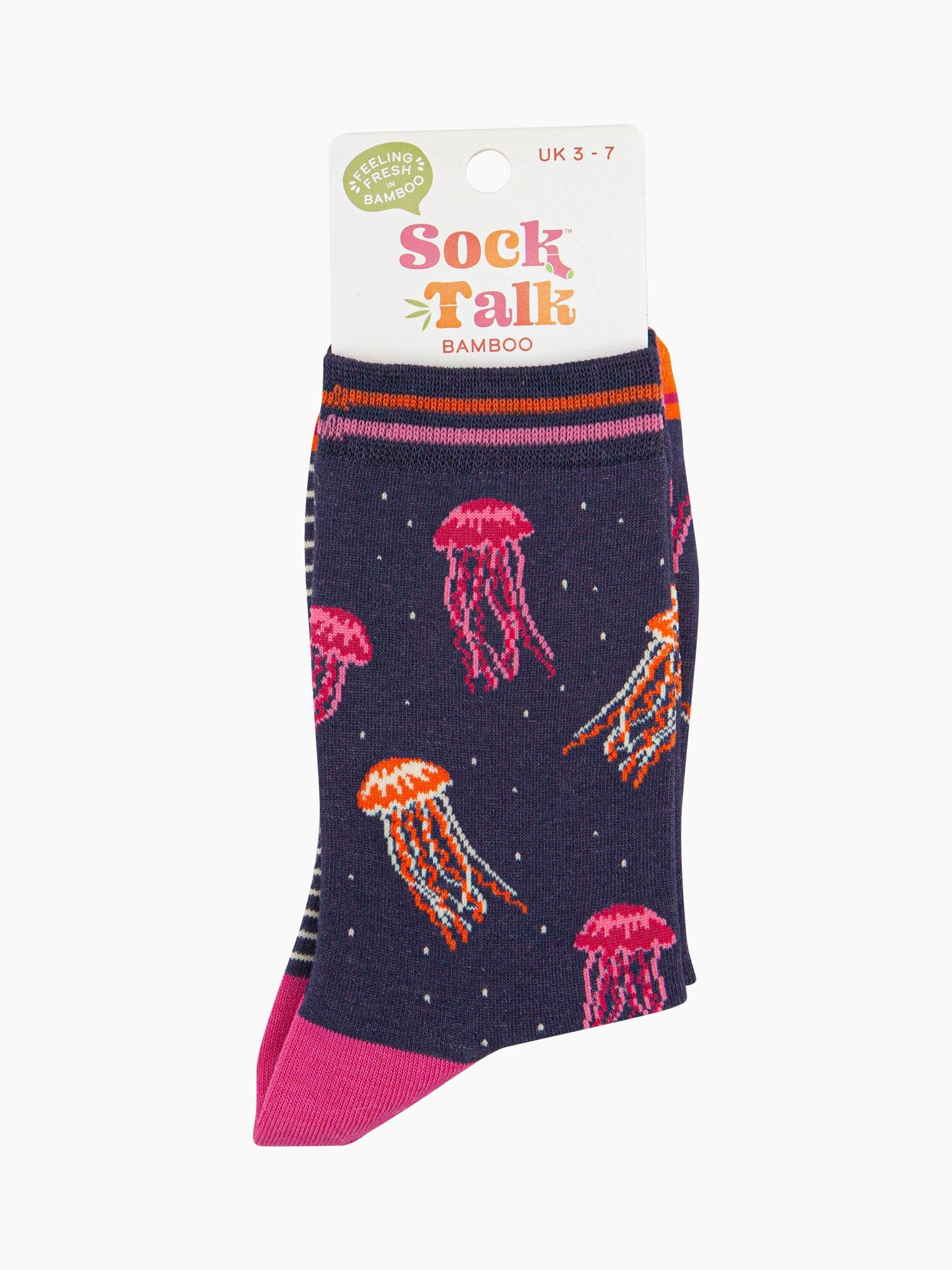 womens-bamboo-socks-navy-jellyfish-in-sock-talk-packaging-the-ankle-socks-are-a-uk-size-3-7