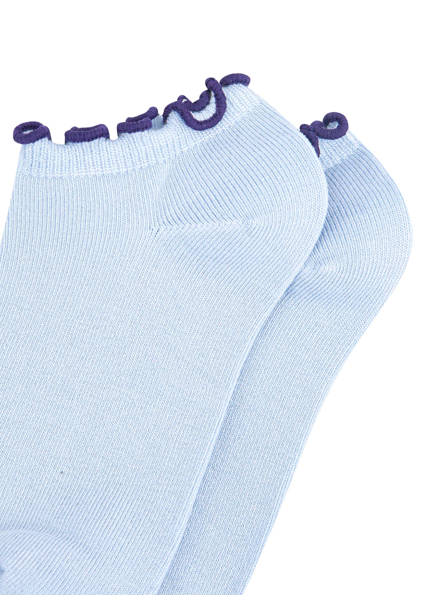 Frilly-Trim-Bamboo-Trainer-Socks-in-Blue-Navy-Closeup