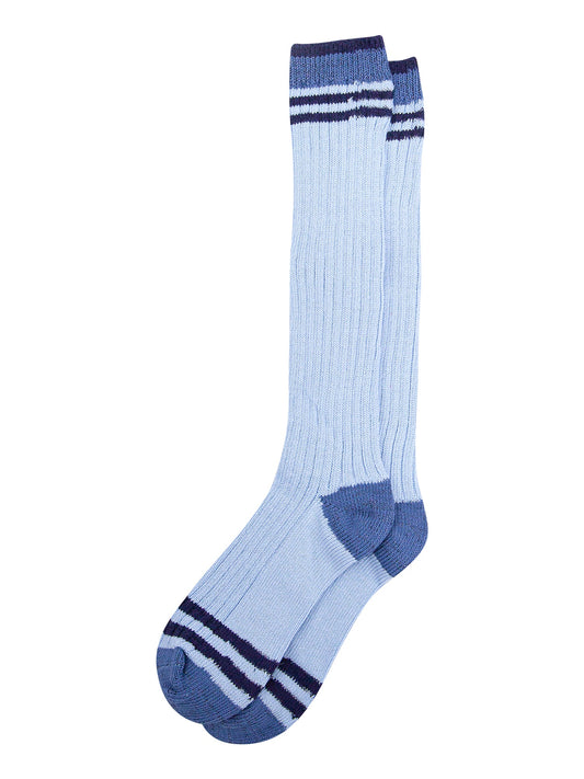 Striped-Combed-Cotton-Knee-High-Glitter-Socks-in-Blue-flat-lay