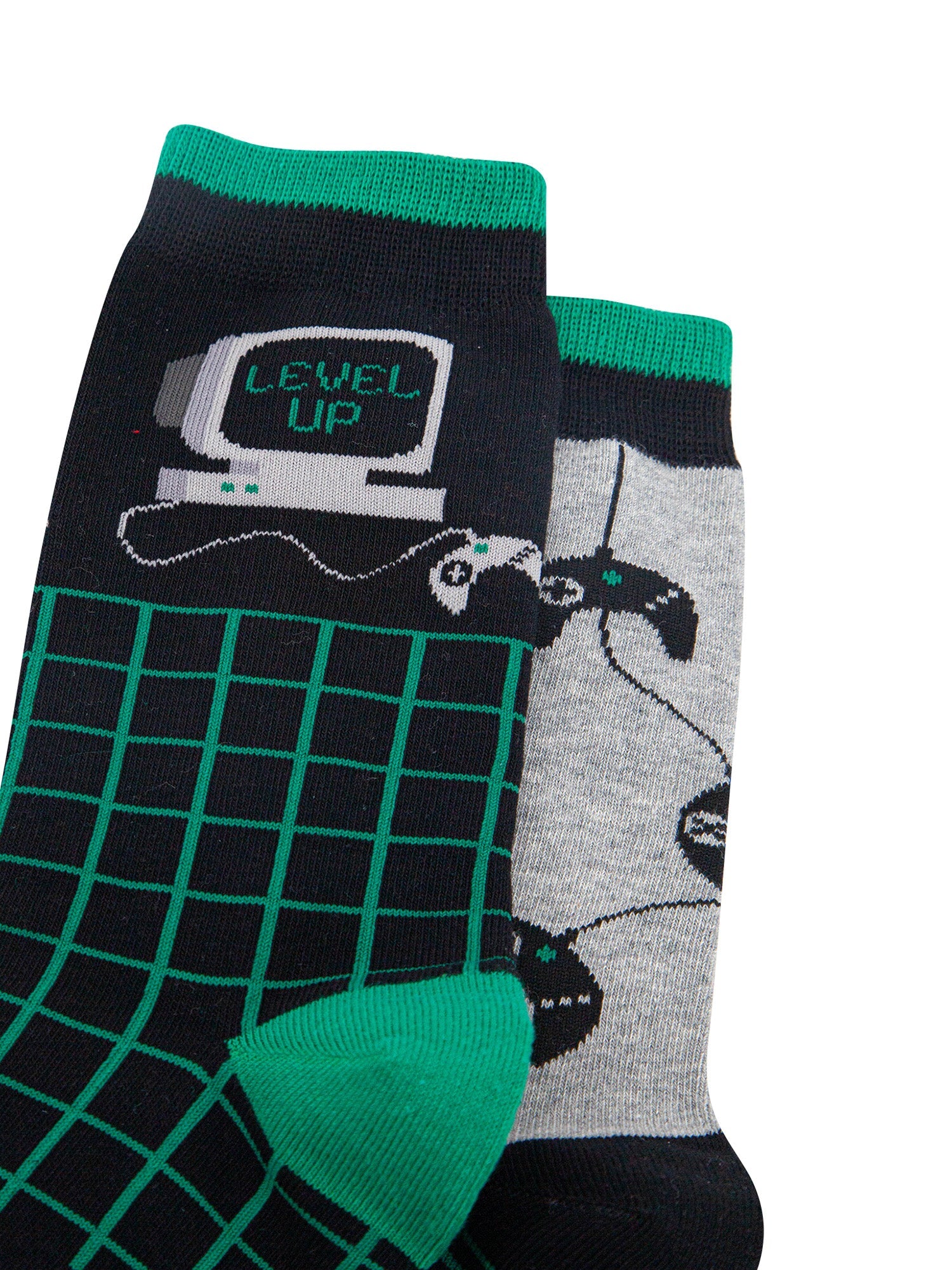 Gaming-Combed-Cotton-Odd-Socks-Closeup