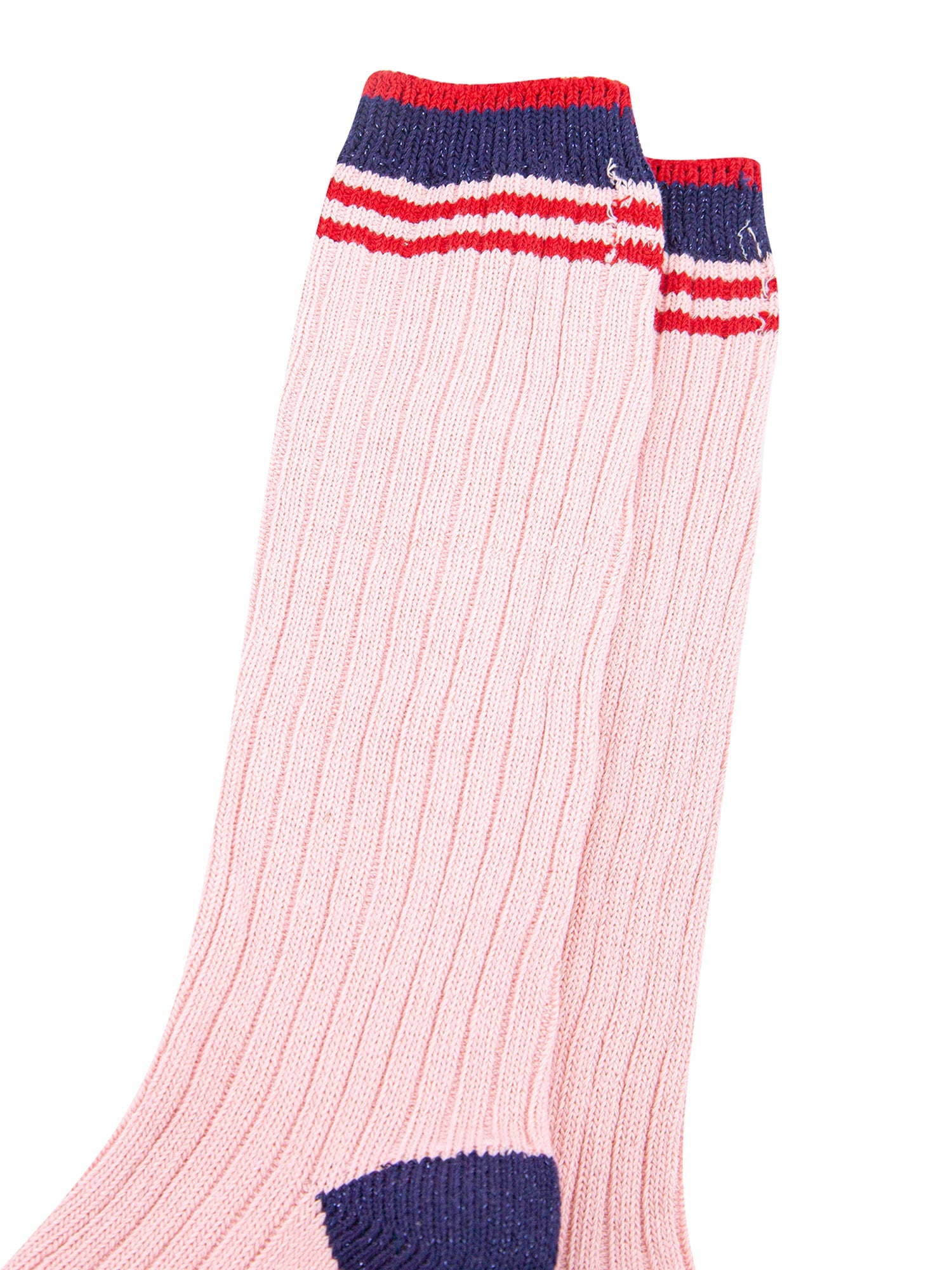 Striped-Combed-Cotton-Knee-High-Glitter-Socks-in-Pink-Navy-close-up