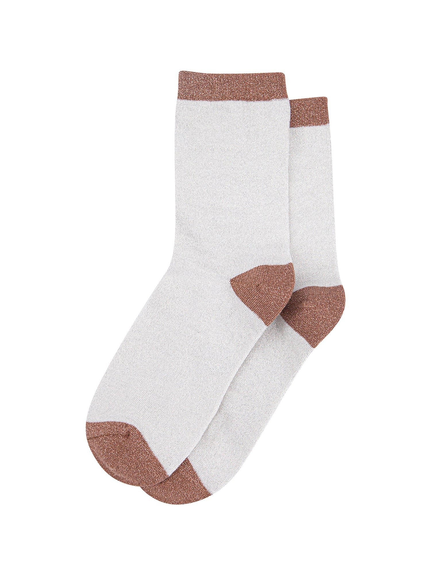 Polka-Dots-Combed-Cotton-Glitter-Socks-in-Cream-Brown-flat-lay