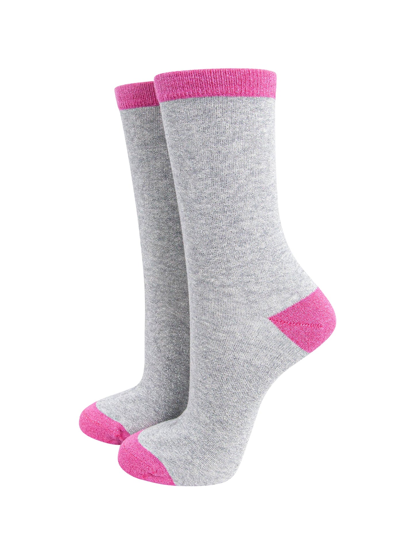 Plain-Combed-Cotton-Glitter-Socks-in-Grey-Pink-mannequin