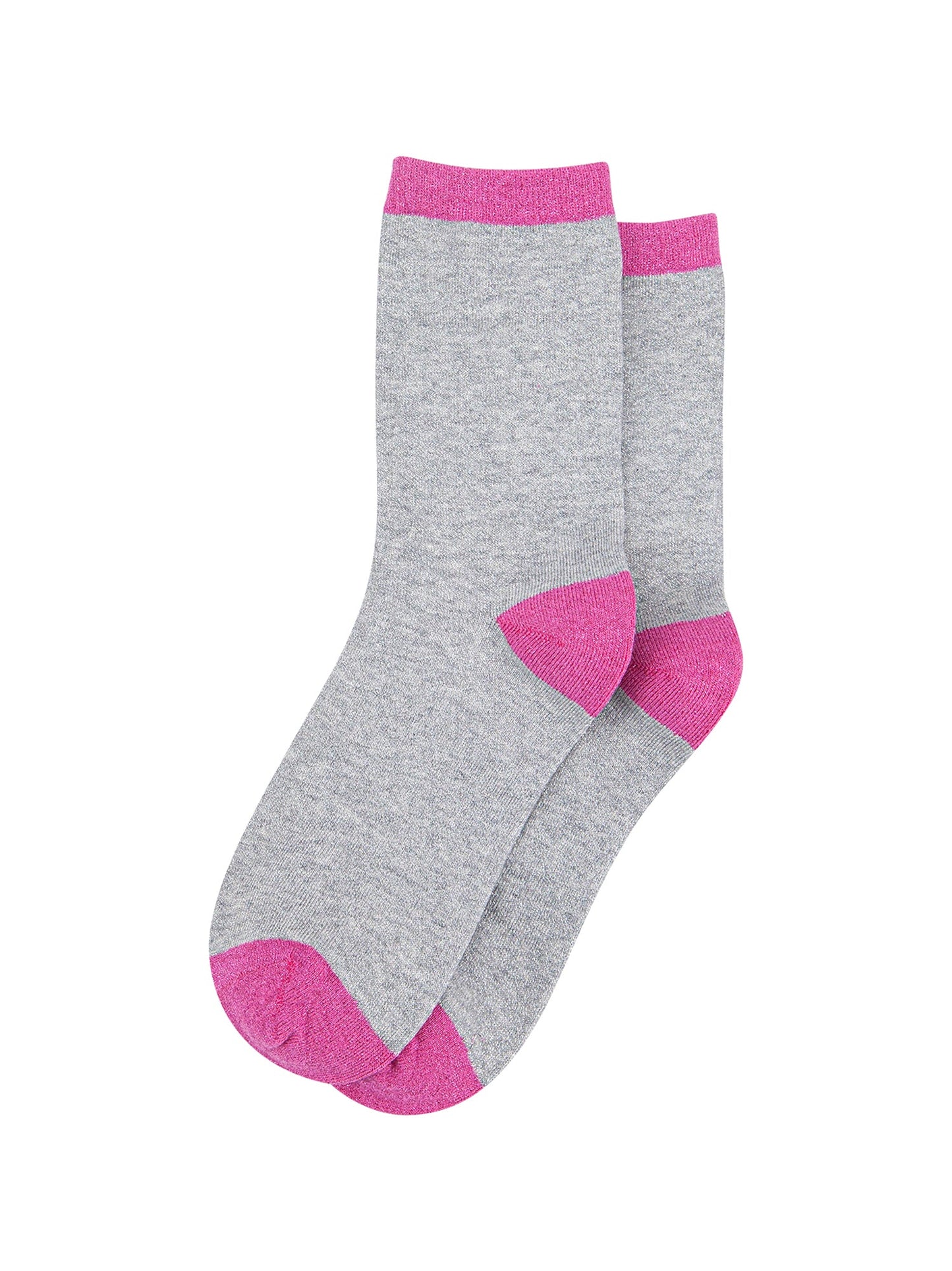 Plain-Combed-Cotton-Glitter-Socks-in-Grey-Pink-flat-lay
