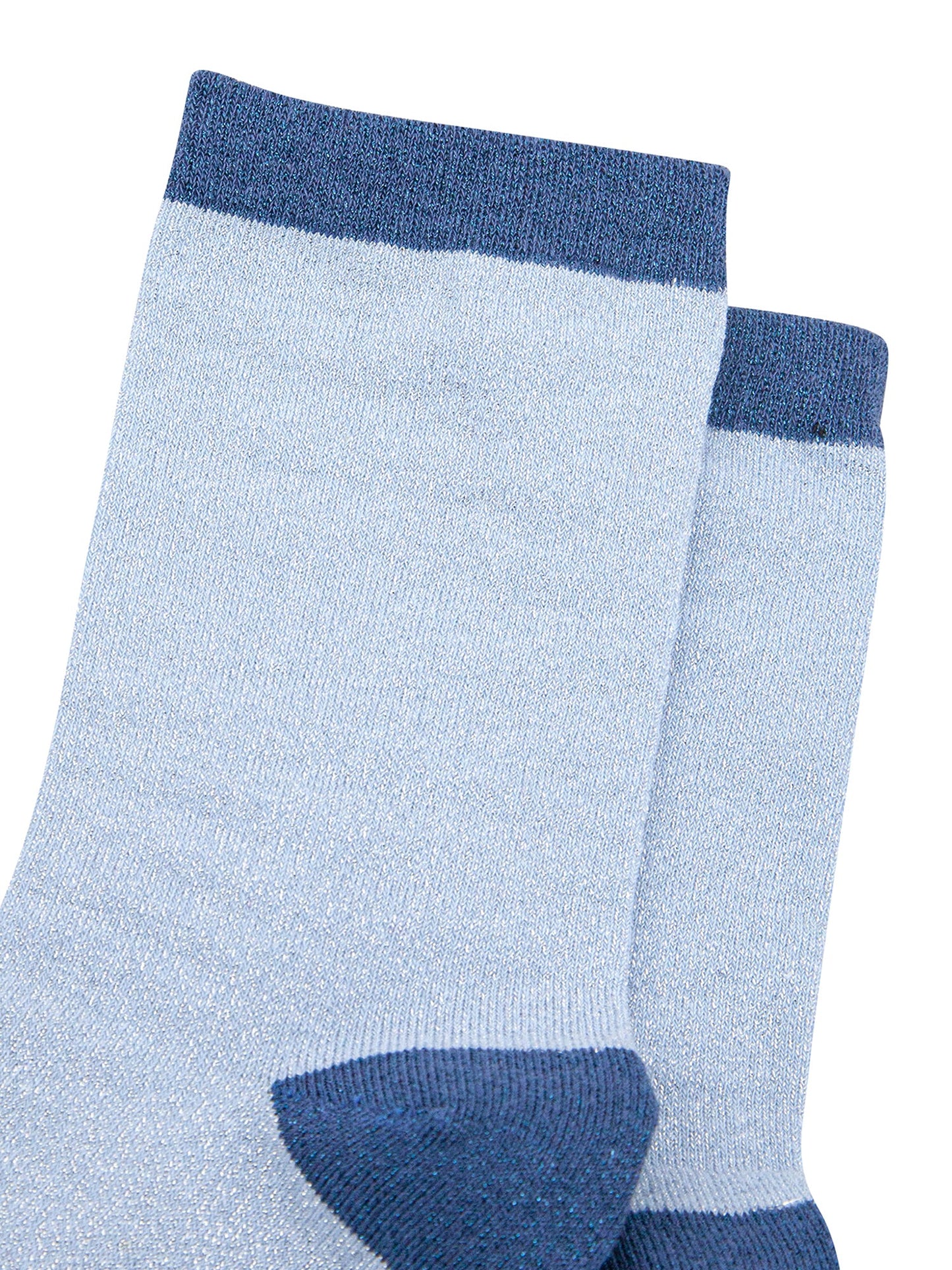 Plain-Combed-Cotton-Glitter-Socks-in-Blue-close-up