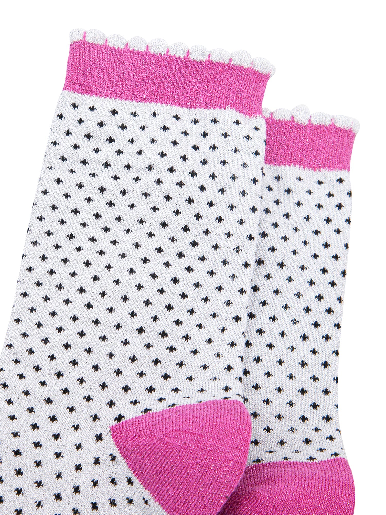 Polka-Dots-Combed-Cotton-Glitter-Socks-in-Light-grey-close-up