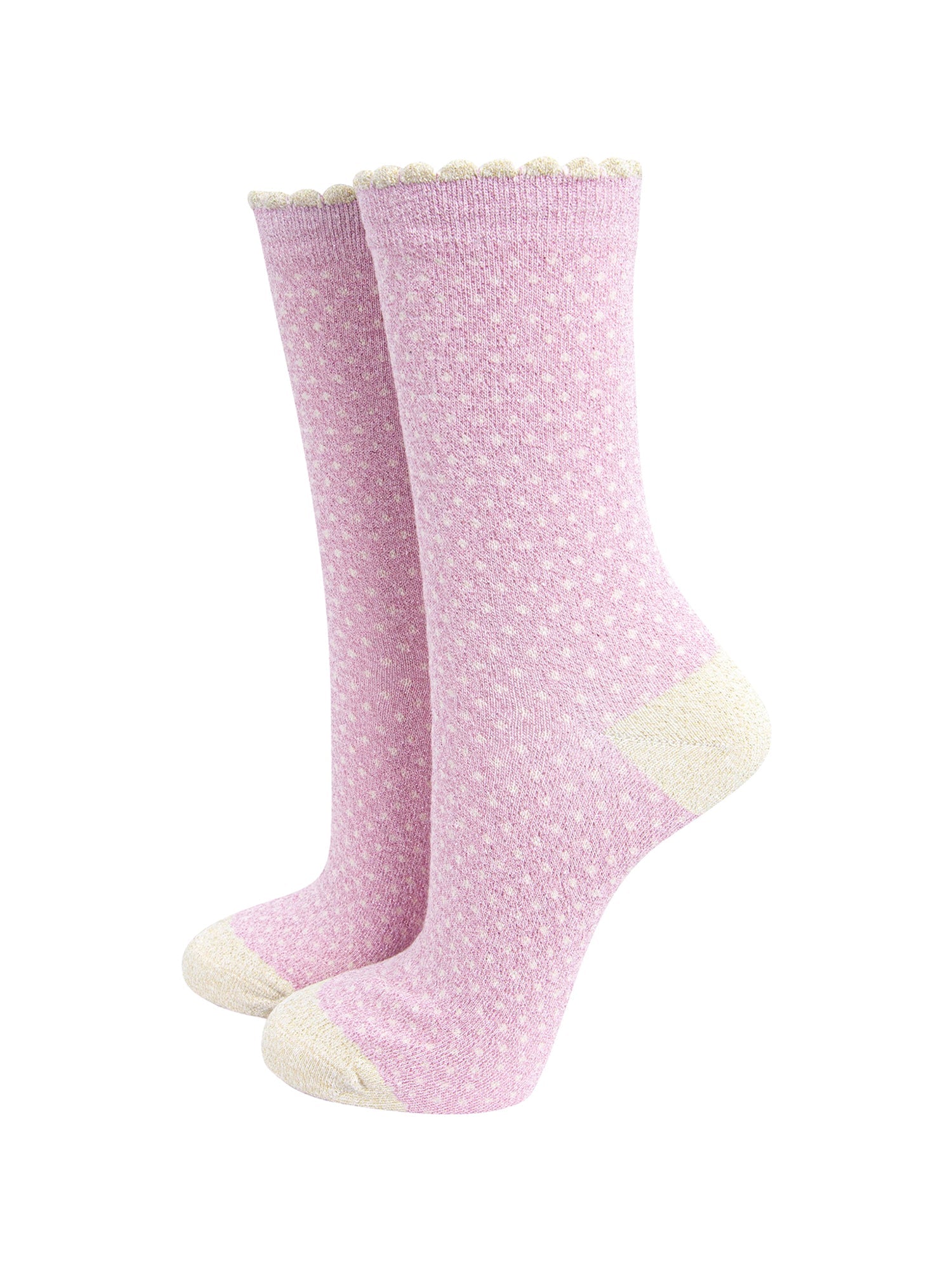 Polka-Dots-Combed-Cotton-Glitter-Socks-in-Light-Pink-mannequin