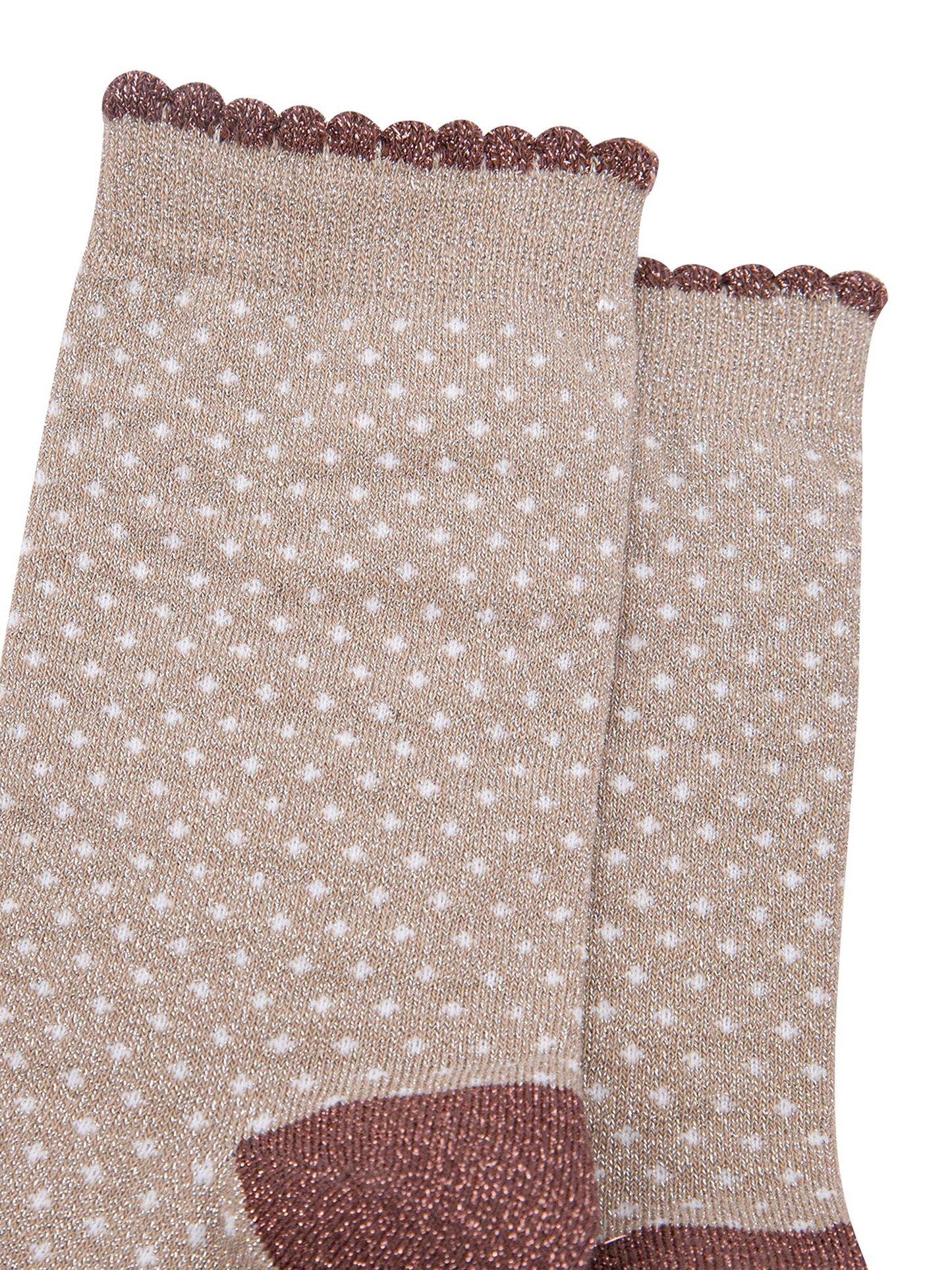 Polka-Dots-Combed-Cotton-Glitter-Socks-in-Soft-Beige-close-up