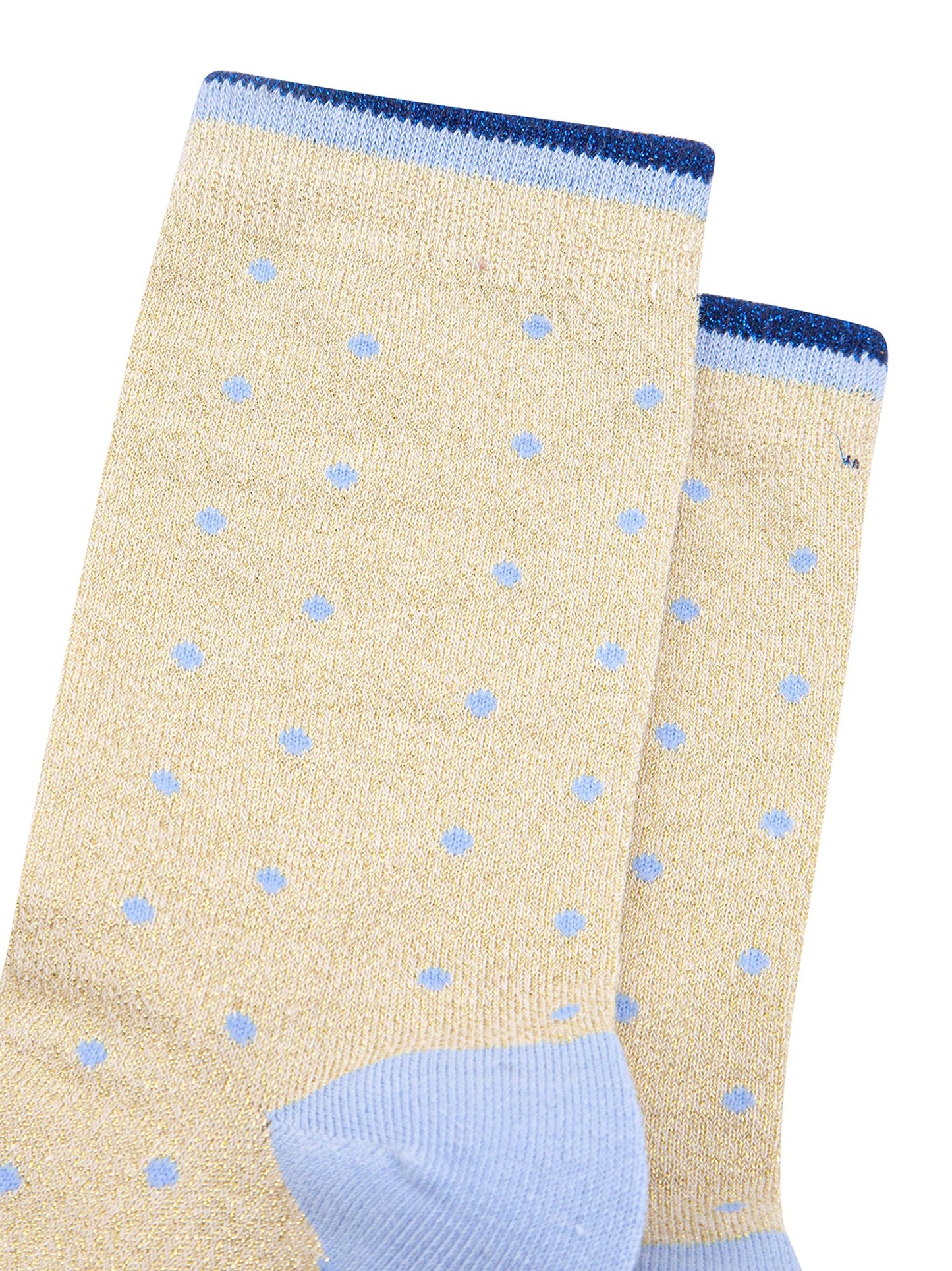 Small-Spots-Combed-Cotton-Glitter-Socks-in-Cream-close-up