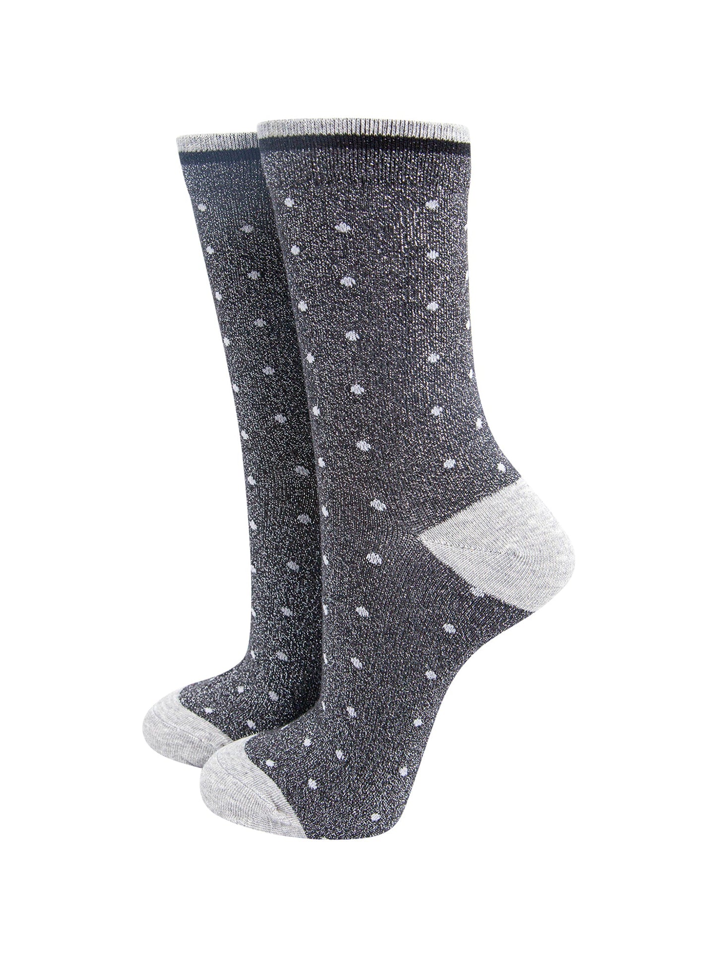Small-Spots-Combed-Cotton-Glitter-Socks-in-Dark-Grey-mannequin