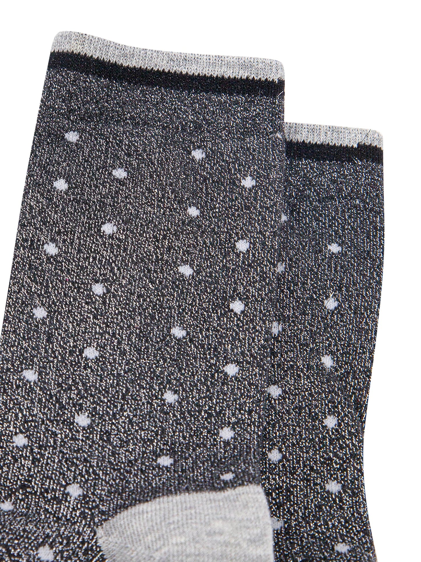 Small-Spots-Combed-Cotton-Glitter-Socks-in-Dark-Grey-close-up