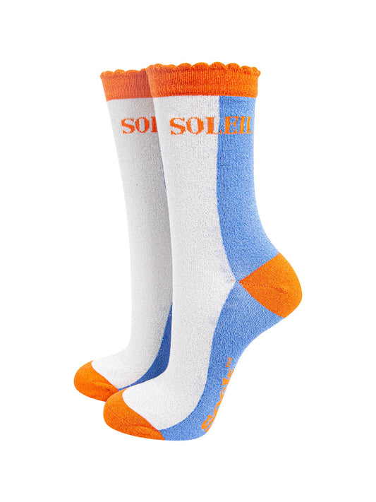 Colour-Block-Combed-Cotton-Glitter-Socks-in-Blue-Orange-mannequin